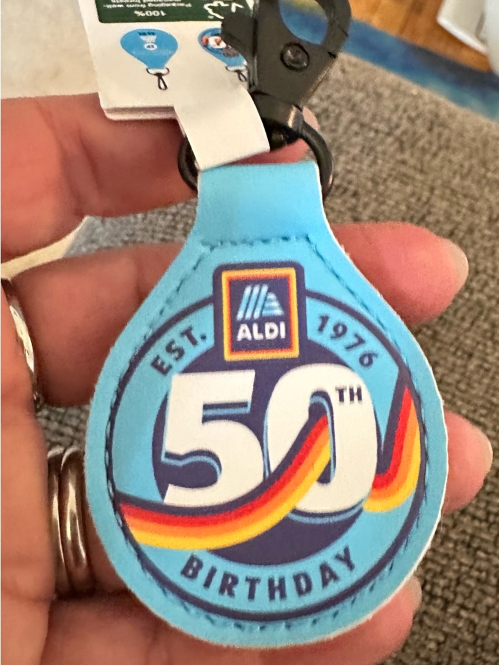 ALDI 50th Birthday quarter holder